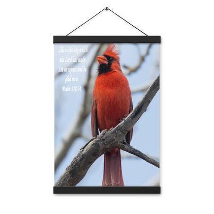 Poster with hangers