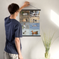Poster with hangers
