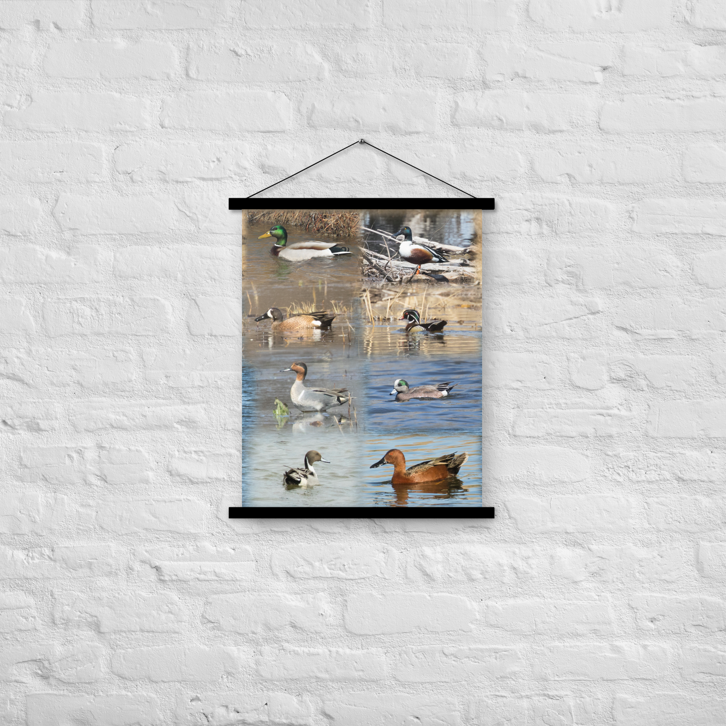 Poster with hangers