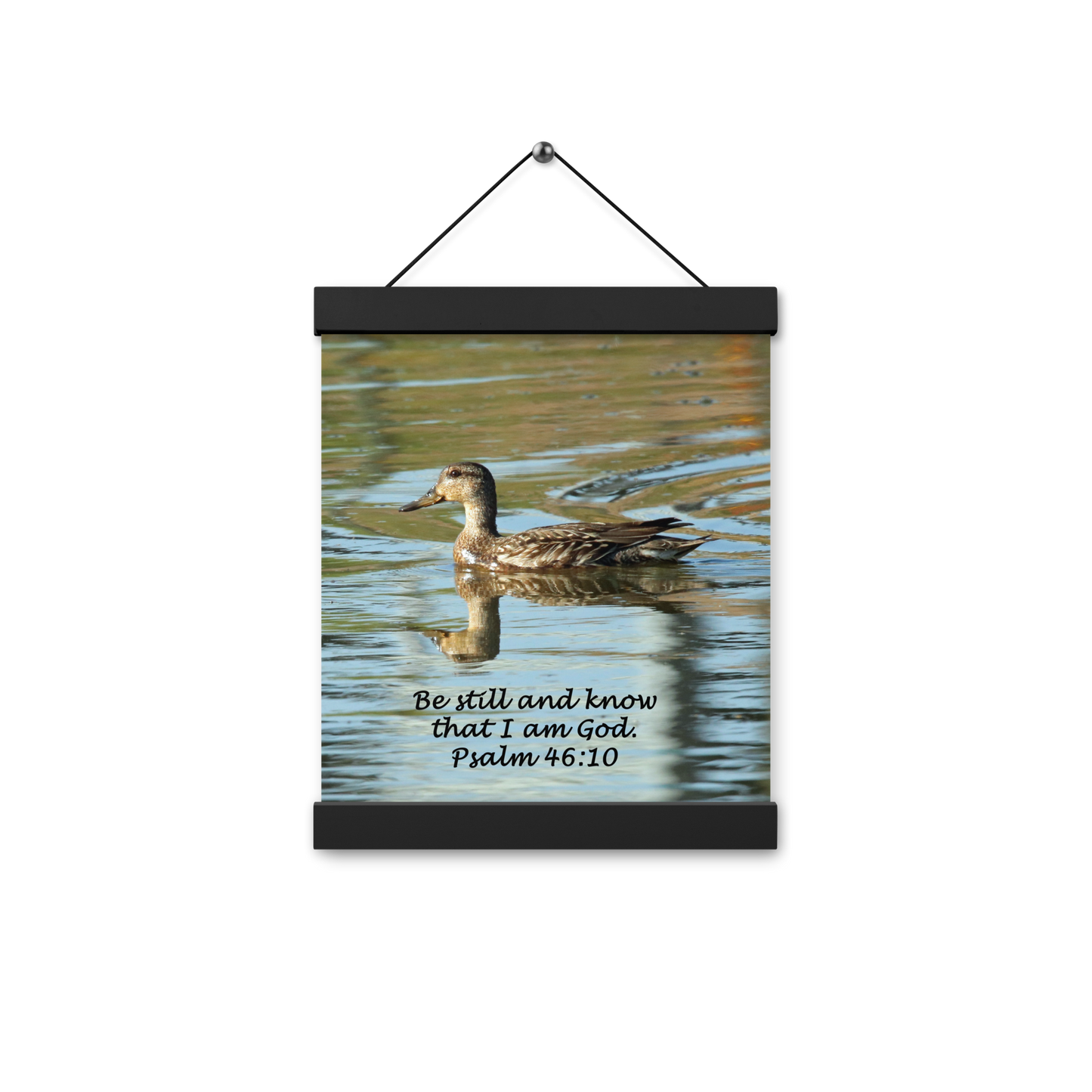 Poster with hangers