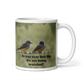 White glossy mug
